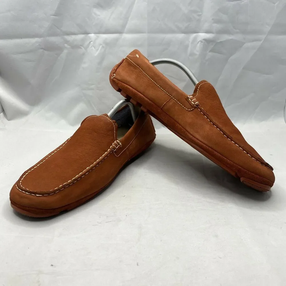 Ecco Men's Summer Moccasin Moc Slip Ons Driving Shoes EU 44 10-10.5 US Picante